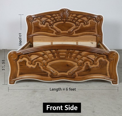 King Size Solid Teakwood Bed